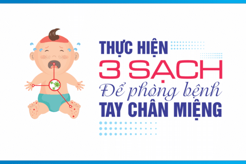 Thực hiện 3 sạch để phòng bệnh Tay chân miệng