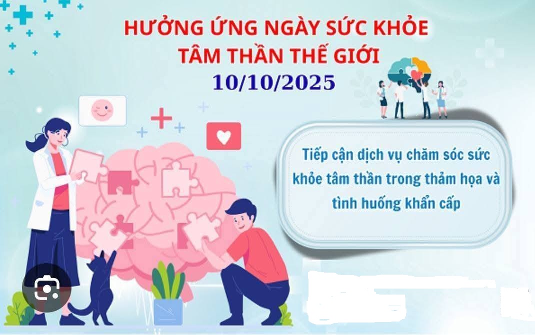 HƯỞNG ỨNG NGÀY SỨC KHỎE TÂM THẦN THẾ GIỚI 10/10